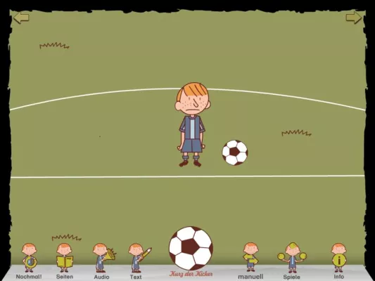 Bild: Kurz der Kicker als App für das iPad: Ein interaktives Bilderbuch für Kinder neu von Terzio