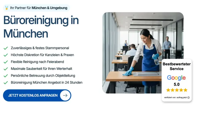 Bild: TRBA 250 in Münchner Arztpraxen: Anbieter für Büroreinigung in München schult Personal nach Biostoffverordnung
