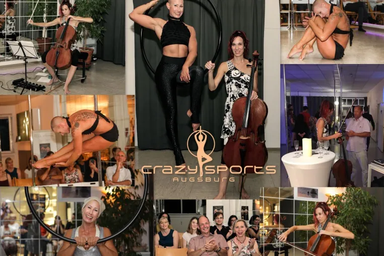 Das Experiment ging auf: Cello meets Acrobatic Bild: Das Experiment ging auf: Cello meets Acrobatic