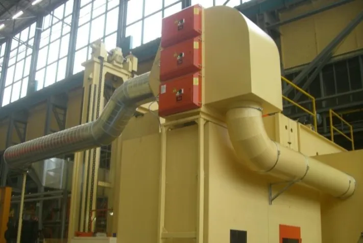 Bild: Energieschonende Absaugung von Aerosolen & Rauch an einem Dörries Scharmann - Bearbeitungszentrum