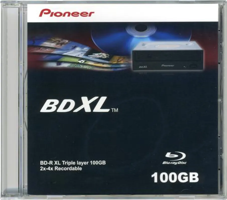 Pioneer Blu-ray BD-R XL mit 100GB Speicherkapazität