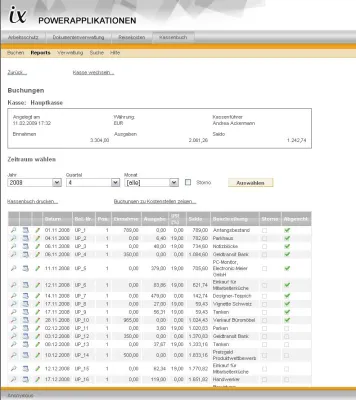 Bild: Jetzt wird webbasierend abgerechnet - Das „Intrexx-Kassenbuch“ für Intranets