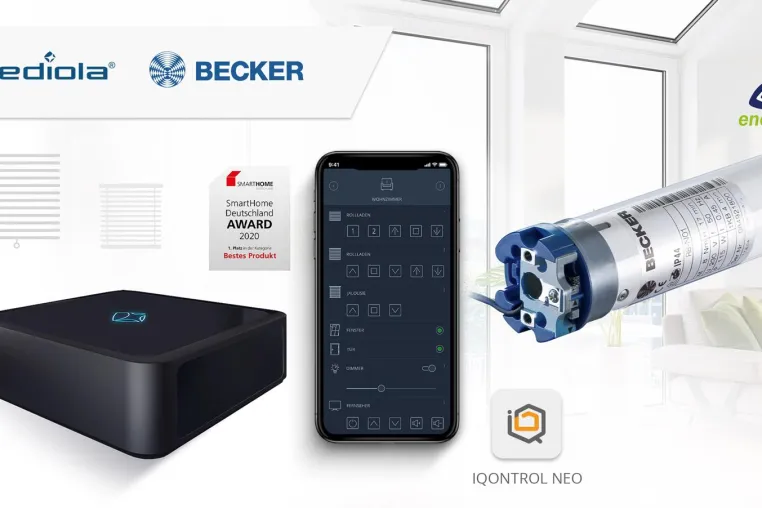 mediola® integriert neue EnOcean-Antriebe von BECKER-Antriebe Bild: mediola® integriert neue EnOcean-Antriebe von BECKER-Antriebe