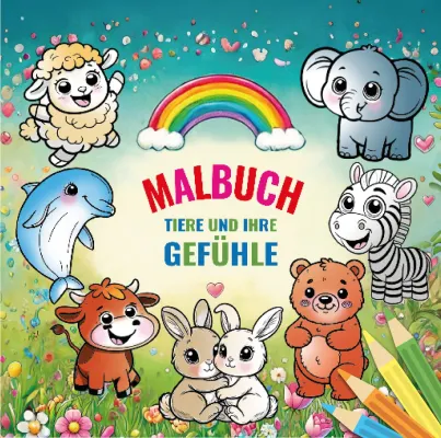 Bild: „Tiere und ihre Gefühle“ – Ein Malbuch, das Kinder in die Gefühlswelt der Tiere eintauchen lässt