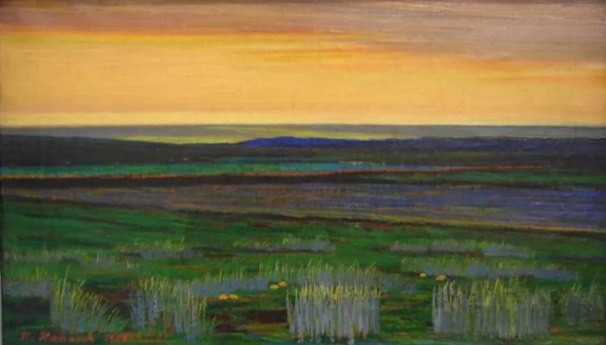 Karl Hanusch: Sylter Landschaften, 1903, Öl auf Leinwand,