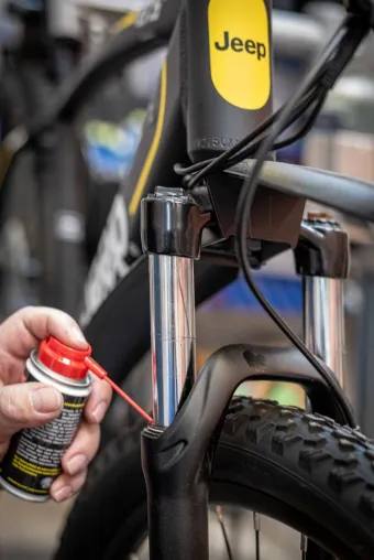Bild: Das E-Bike bequem vom Sofa aus warten lassen