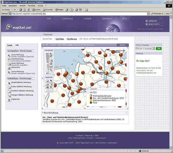 Bild: Das Bundesamt für Bauwesen und Raumordnung ist neuer Datenpartner für den MapChart EarthAtlas