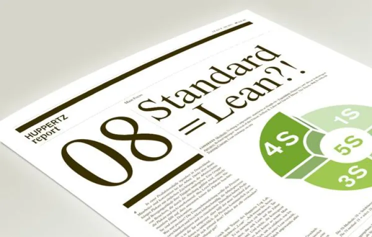 Bild: Huppertz Report 08: Standard = Lean?!