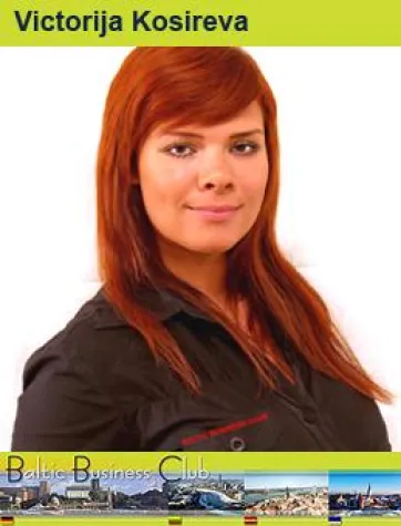 Bild: Victorija Kosireva stellt russische Textversion der Internetseite baltic-business-club.lv vor
