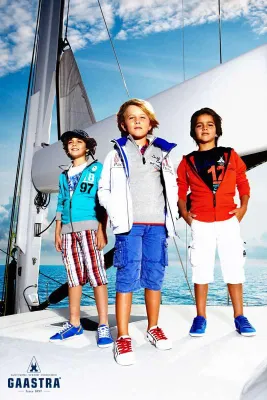 Bild: Sportliche Kindermode von Gaastra für Sommer 2013: Von der Bretagne bis nach Kalifornien
