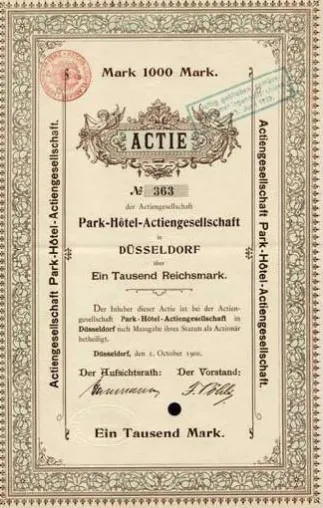 Park-Hotel auf der Königsallee unter dem Hammer Bild: Park-Hotel auf der Königsallee unter dem Hammer