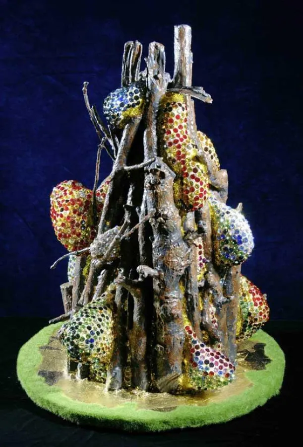 Lagerfeuer, Mischtechnik- Skulptur 2009