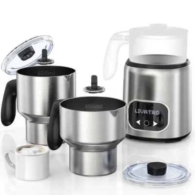 Bild: Livatro Milchaufschäumer: 14 Programme, Doppelbecher & smarte Technik – Ihr Barista für zu Hause