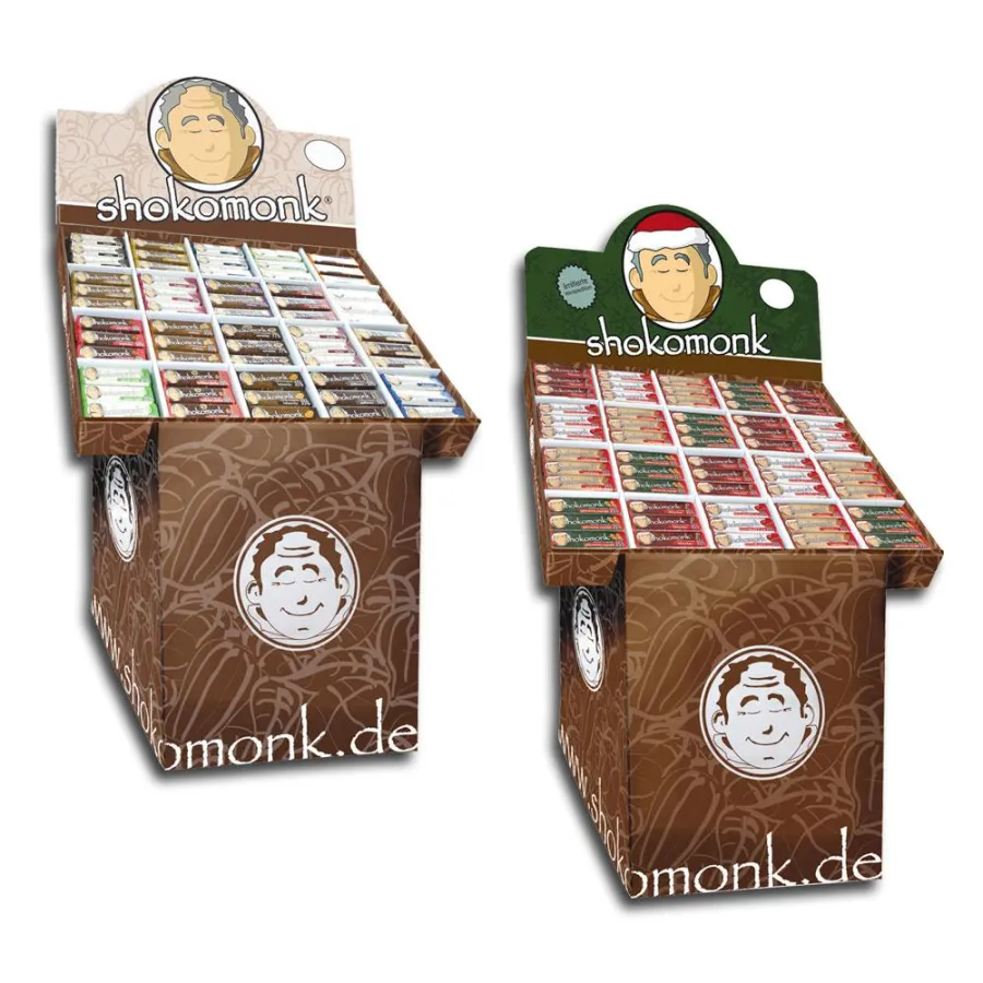 Die neuen shokomonk Bodendisplays 