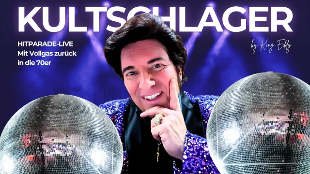Die erfolgreichste Retro-Schlager-Show Deutschlands: King Eddy lässt die 70er Hitparade leben Bild: Die erfolgreichste Retro-Schlager-Show Deutschlands: King Eddy lässt die 70er Hitparade leben