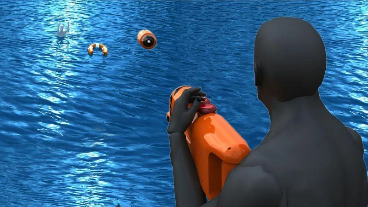 Longreach-Rettungssystem für Ertrinkende