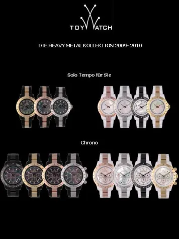 Bild: ToyWatch präsentiert die neue Heavy Metal Kollektion 2009/2010