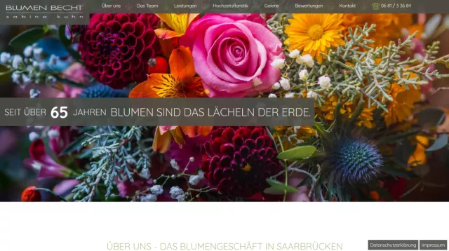 Bild: Florale Schönheiten von Blumen Becht in Saarbrücken
