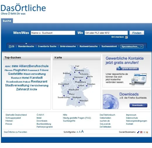 Menschlich – pfiffig – verbunden - DasÖrtliche relauncht Website Bild: Menschlich – pfiffig – verbunden - DasÖrtliche relauncht Website