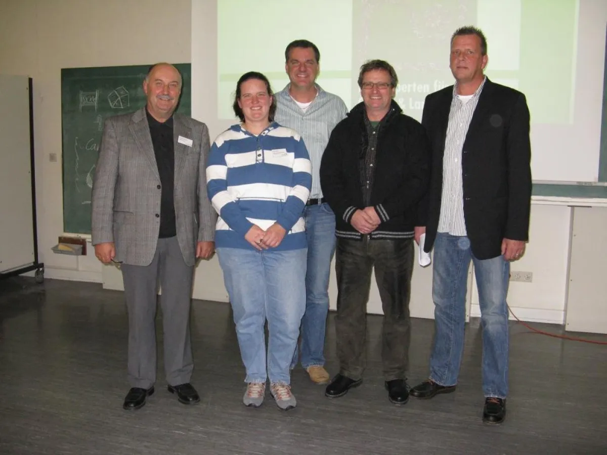 Das neu gewählte Präsidium der Region Südhessen: (von links nach rechts) Gerhard Roßkopf, Ulrike Debus, Thomas Büchner, Johannes Ehlers, Thomas Vohrmann. (Foto: Bianca Bartnik)