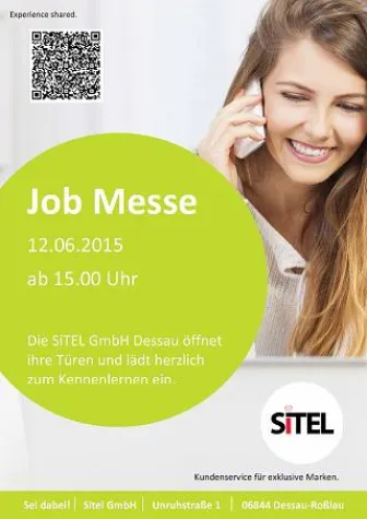 Bild: Job Messe bei Sitel: Am 12. Juni 2015 Karrierechancen im Callcenter am Standort Dessau entdecken