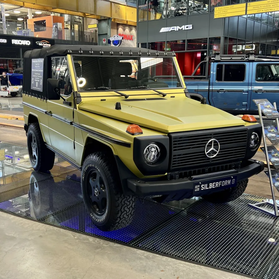 Restauriert und mit dem Exciter 2.0 ausgestattet - der Mercedes-Benz G 250 GD Bundeswehr Wolf. (© Silberform Digital GmbH)