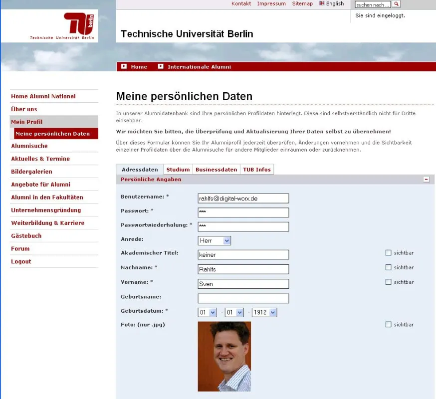 Neues Alumni Portal der TU Berlin