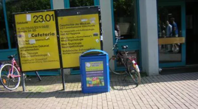 Bild: Attraktive Werbemöglichkeiten auf dem Campus der Uni Düsseldorf