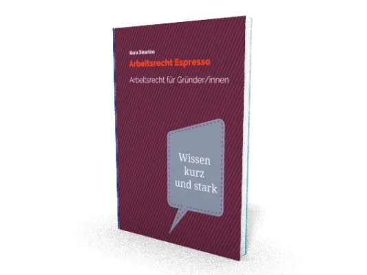 Bild: Kostenfreies E-Book „Arbeitsrecht Espresso für Gründer/innen“