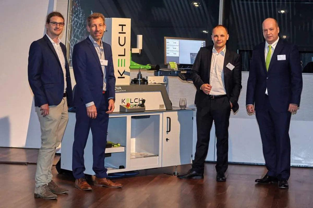Verantwortliche KELCH IoT (v.l.n.r.): Korbinian Kram, Mike Eissele, Viktor Grauer & Frank Wildbrett