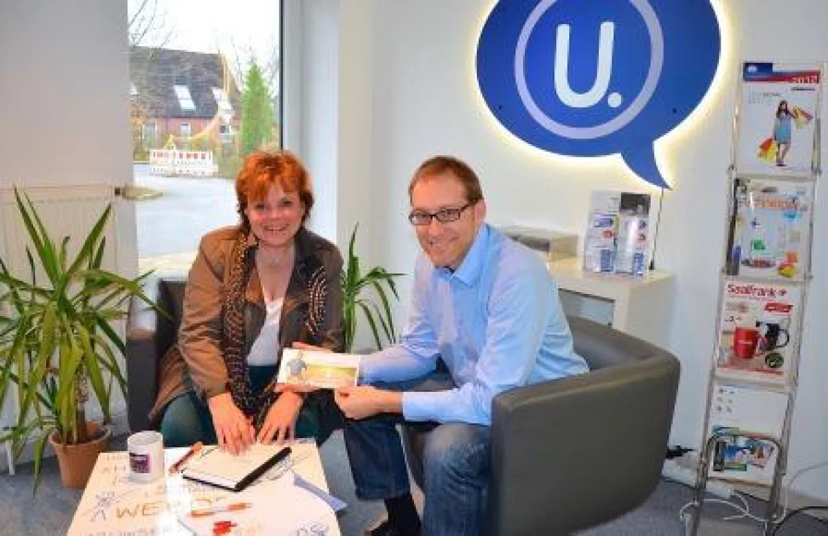 Petra Blume und Markus Umland kooperieren nun in Sachen Werbung. Foto: Bossert