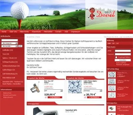 Golf Devil GmbH eröffnet neuen Golf-Online Shop Bild: Golf Devil GmbH eröffnet neuen Golf-Online Shop