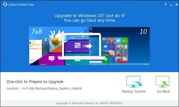 EaseUS System GoBack Free wird gerade freigegeben Bild: EaseUS System GoBack Free wird gerade freigegeben