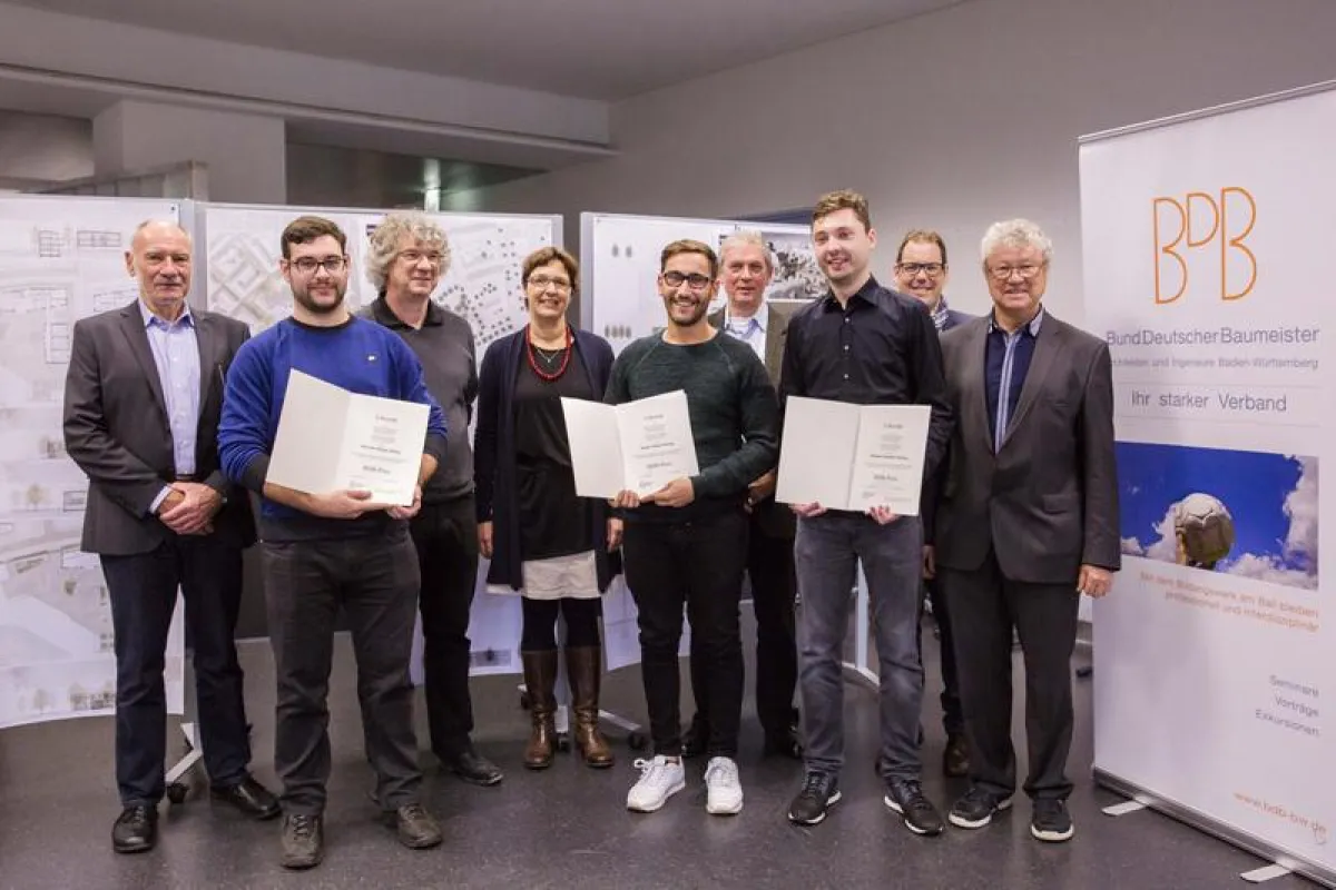 (v.l.n.r.): Peter Engelhardt, Sokratis Ziogas, Dr. Wolfgang Naumer, Prof. Claudia Nickel, Yunus Yaman, Prof. Kenn Schwarzbart, Michael Kandert, Prof. Marc Kirschbaum und Helmut Zenker (SRH Hochschule