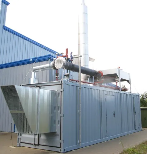 Bild: greenPower 150 Pflanzenöl-BHKW zur Energieversorgung des KUHSE Magnetbau geliefert