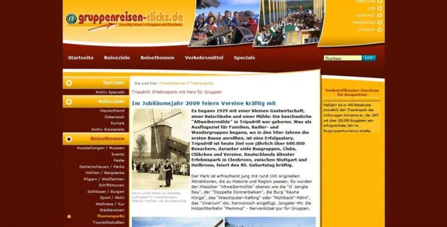 Bild: Vereinsausflüge und Clubtouren mit der G’sengten Sau - gruppenreisen-clicks.de über den Erlebnispark Tripsdrill