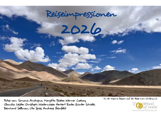 Bild: Reiseimpressionen 2026 – Der neue Wandkalender von Wheel of India ist da