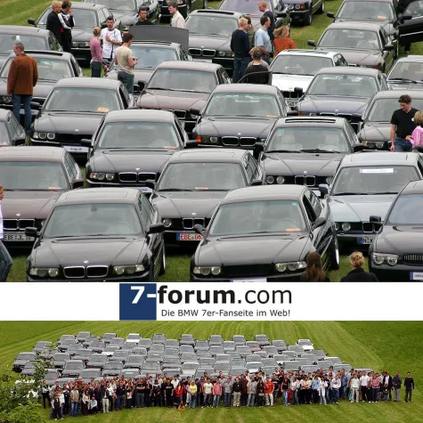 Bild: Deutschlands größtes BMW 7er-Treffen des Jahres am 10. Juni 2006 in Anzing bei München