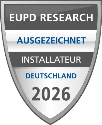 Doppelte Ehrung auf der Intersolar: prev.end GmbH erneut „Ausgezeichneter Installateur 2026“ Bild: Doppelte Ehrung auf der Intersolar: prev.end GmbH erneut „Ausgezeichneter Installateur 2026“