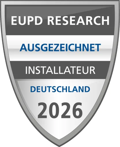 Bild: Doppelte Ehrung auf der Intersolar: prev.end GmbH erneut „Ausgezeichneter Installateur 2026“