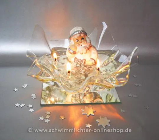 Bild: Stimmungsvolle Lichtquelle: Kerzen aus Wasser & Speiseöl