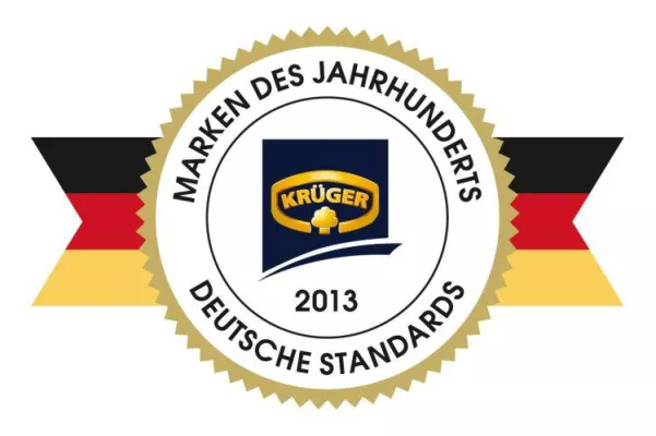 Bild: KRÜGER von Dr. Florian Langenscheidt als „Marke des Jahrhunderts“ ausgezeichnet