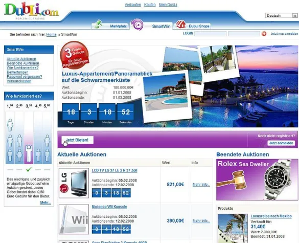 Auktionsportal DubLi knackt die sechsfache Sieben Bild: Auktionsportal DubLi knackt die sechsfache Sieben