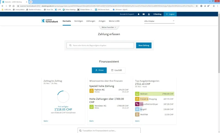 Bild: Luzerner Kantonalbank erweitert ihr digitales Angebot um Finance Management Lösungen von Contovista