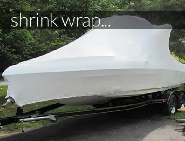 Bild: Schrumpffolienverpackung Boote, Yachten u. Maschinen