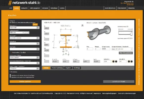 Bild: Stahl wird digital: #netzwerk-stahl.de, der Online-Marktplatz für die Stahlbranche ist seit Mai 2015 live