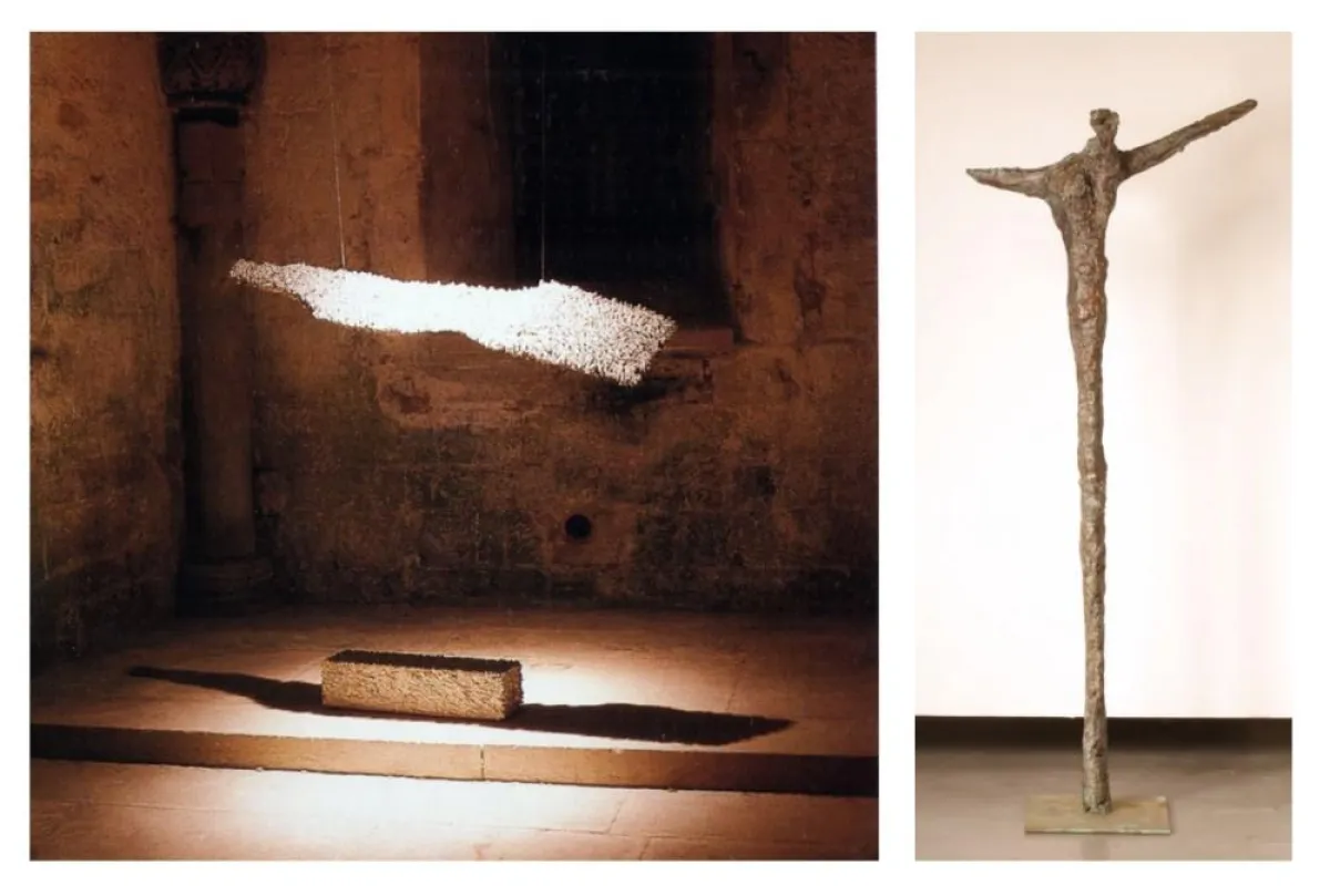 Links: Dieter Kränzlein - Ohne Titel. Rechts: Robin Horsch - Ohne Titel.