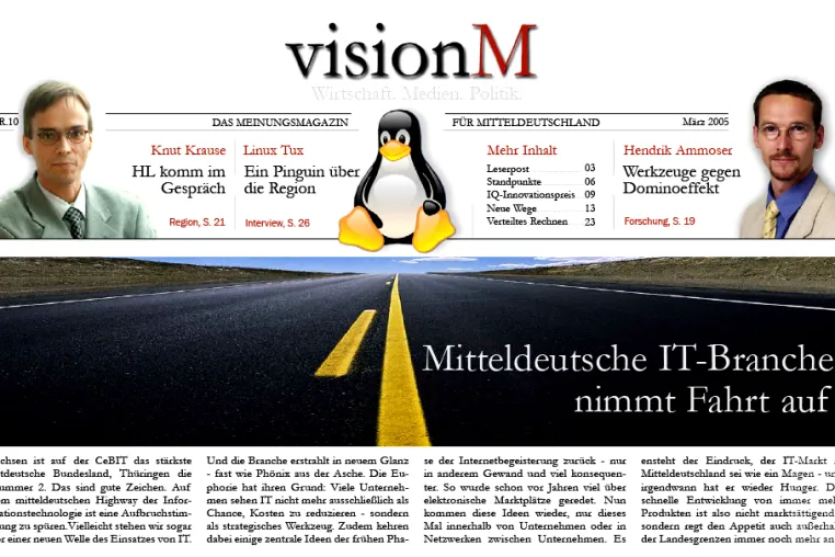 Bild: Meinungsmagazin visionM - IT-Schwerpunktausgabe 03/2005