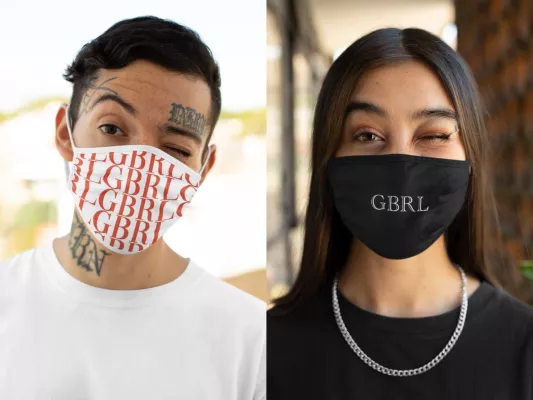 Bild: Die Einzigartigen Fashion Masken bei Gabriel Gauvain GBRL - Indipendent Fashion Brand 