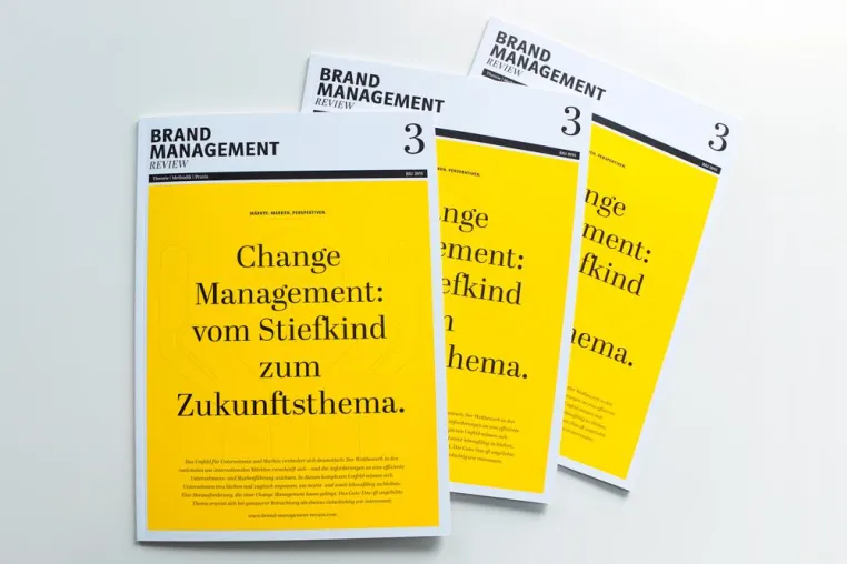 Neue Ausgabe der Brand Management Review gibt Einblick in das komplexe Thema Change Management Bild: Neue Ausgabe der Brand Management Review gibt Einblick in das komplexe Thema Change Management